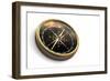 Vintage Compass Isolated on White-Sashkin-Framed Photographic Print