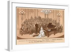 Vintage Concert Souvenir-null-Framed Art Print