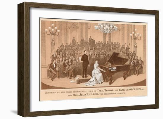 Vintage Concert Souvenir-null-Framed Art Print