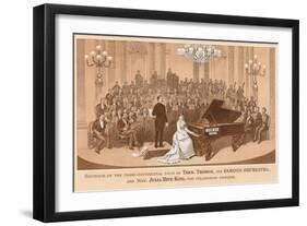 Vintage Concert Souvenir-null-Framed Art Print