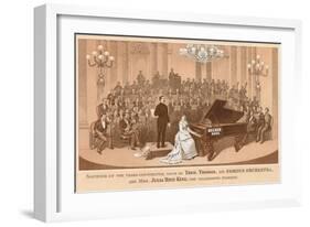Vintage Concert Souvenir-null-Framed Art Print