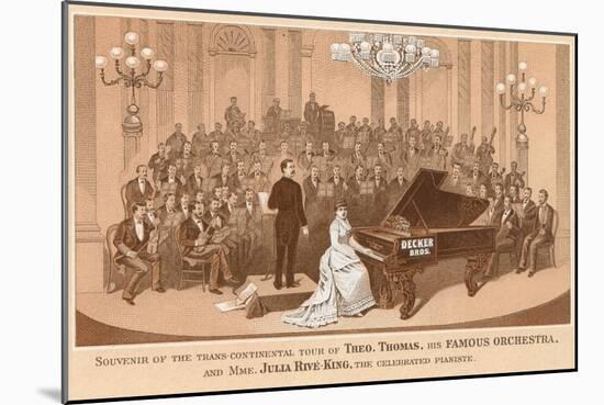 Vintage Concert Souvenir-null-Mounted Art Print