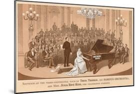 Vintage Concert Souvenir-null-Mounted Art Print