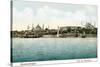 Vintage Constantinople Skyline, Turkey-null-Stretched Canvas