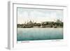 Vintage Constantinople Skyline, Turkey-null-Framed Art Print