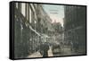 Vintage Copenhagen Street Scene-null-Framed Stretched Canvas