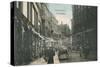 Vintage Copenhagen Street Scene-null-Stretched Canvas