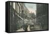 Vintage Copenhagen Street Scene-null-Framed Stretched Canvas