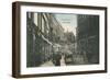 Vintage Copenhagen Street Scene-null-Framed Art Print