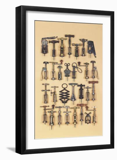 Vintage Corkscrews-Andrew Rose-Framed Giclee Print