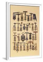 Vintage Corkscrews-Andrew Rose-Framed Giclee Print