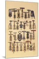 Vintage Corkscrews-Andrew Rose-Mounted Giclee Print