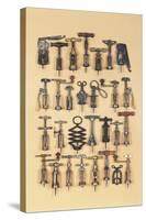 Vintage Corkscrews-Andrew Rose-Stretched Canvas