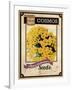 Vintage Cosmos Seed Packet-null-Framed Giclee Print