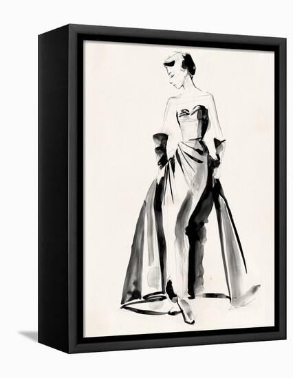 Vintage Costume Sketch I-Jennifer Paxton Parker-Framed Stretched Canvas