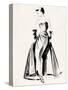 Vintage Costume Sketch I-Jennifer Paxton Parker-Stretched Canvas