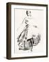 Vintage Costume Sketch II-Jennifer Paxton Parker-Framed Art Print