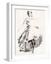 Vintage Costume Sketch II-Jennifer Paxton Parker-Framed Art Print