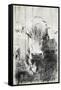 Vintage Cow Mate-Jace Grey-Framed Stretched Canvas