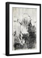 Vintage Cow Mate-Jace Grey-Framed Art Print