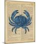 Vintage Crab-Sparx Studio-Mounted Art Print