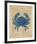 Vintage Crab-Sparx Studio-Framed Art Print