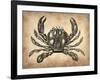 Vintage Crab-NaxArt-Framed Art Print