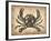 Vintage Crab-NaxArt-Framed Art Print