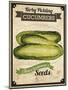 Vintage Cucumber Seed Packet-null-Mounted Giclee Print