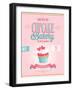 Vintage Cupcake Poster-avean-Framed Art Print