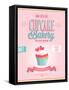 Vintage Cupcake Poster-avean-Framed Stretched Canvas