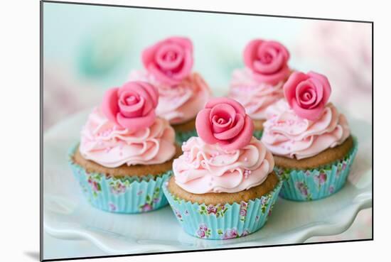 Vintage Cupcakes-Ruth Black-Mounted Photographic Print