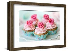 Vintage Cupcakes-Ruth Black-Framed Photographic Print