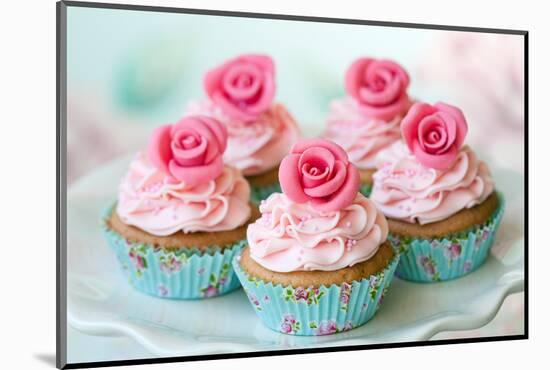 Vintage Cupcakes-Ruth Black-Mounted Photographic Print