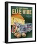Vintage Dairy Ad France-null-Framed Giclee Print