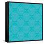 Vintage Damask Pattern Linear Background-tukkki-Framed Stretched Canvas