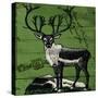 Vintage Deer-null-Stretched Canvas