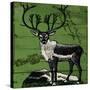 Vintage Deer-null-Stretched Canvas