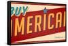 Vintage Design -  Buy American-Real Callahan-Framed Stretched Canvas