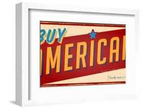 Vintage Design -  Buy American-Real Callahan-Framed Photographic Print