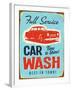 Vintage Design -  Car Wash-Real Callahan-Framed Art Print