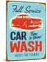 Vintage Design -  Car Wash-Real Callahan-Mounted Art Print