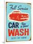 Vintage Design -  Car Wash-Real Callahan-Framed Art Print