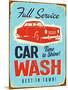 Vintage Design -  Car Wash-Real Callahan-Mounted Art Print