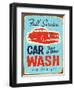 Vintage Design -  Car Wash-Real Callahan-Framed Art Print