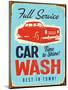 Vintage Design -  Car Wash-Real Callahan-Mounted Art Print