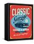 Vintage Design -  Classic Garage-Real Callahan-Framed Stretched Canvas