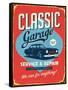 Vintage Design -  Classic Garage-Real Callahan-Framed Stretched Canvas