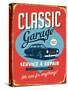Vintage Design -  Classic Garage-Real Callahan-Stretched Canvas