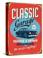 Vintage Design -  Classic Garage-Real Callahan-Stretched Canvas